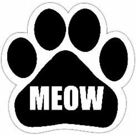 Meow Dog Paw Magnet