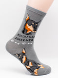 Miniature Pinscher Min Pin Socks Dog Breed Foozy Novelty Socks