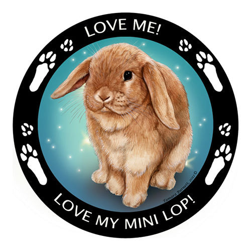 Mini Lop Rabbit My Best Friend Dog Breed Magnet