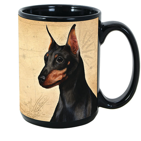 Faithful Friends Miniature Pinscher Min Pin Dog Breed Coffee Mug