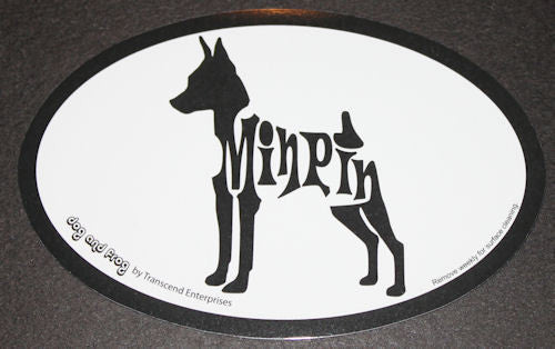 Miniature Pinscher Min Pin Euro Dog Breed Car Sticker Decal