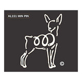 K Line Miniature Pinscher Min Pin Dog Car Window Decal Tattoo
