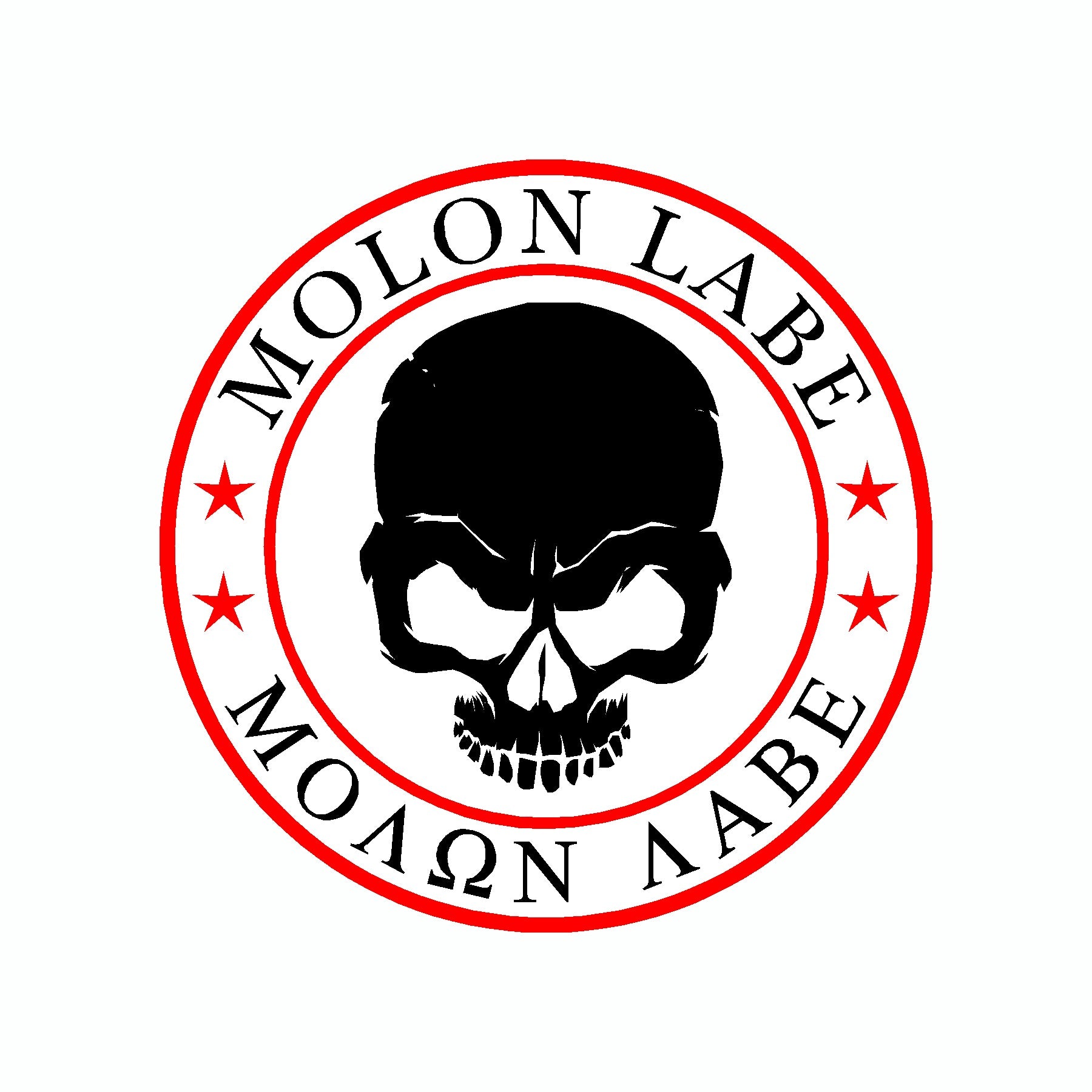 Molon Labe Skull White Come And Take It 2nd Amendment Car Sticker