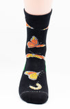 Monarch Butterfly Assorted Insect Novelty Socks Medium