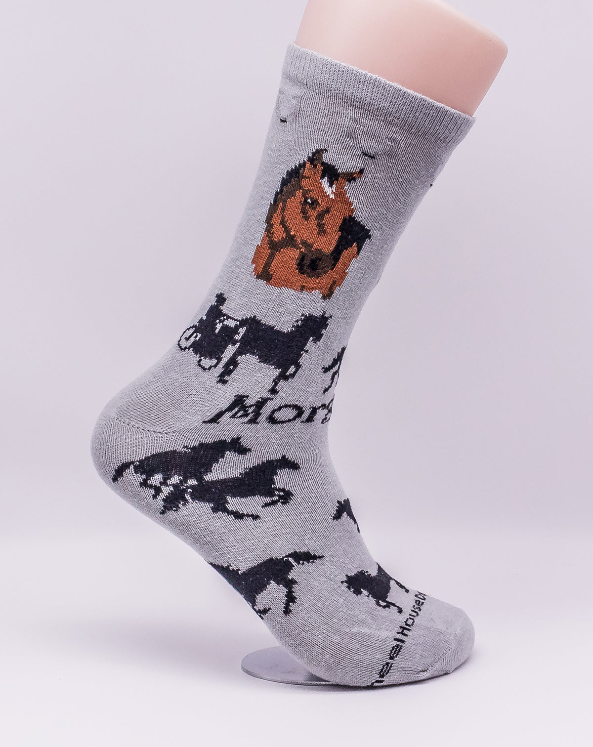 Morgan Quarter White Assorted Horse Farm Animal Novelty Socks
