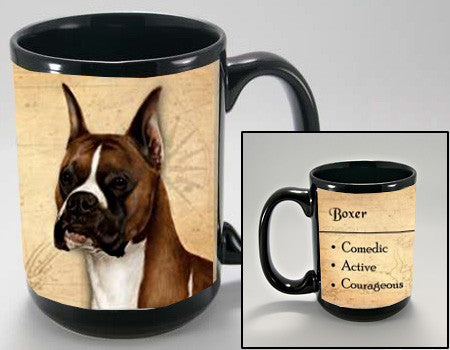Faithful Friends Boxer Cropped Dog Breed Coffee Mug