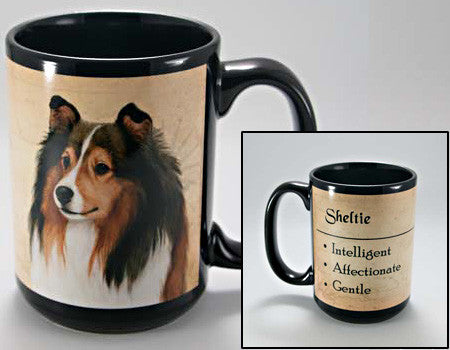 Faithful Friends Sheltie Dog Breed Coffee Mug