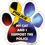 My Dog And I Support Police Dog Paw Magnet