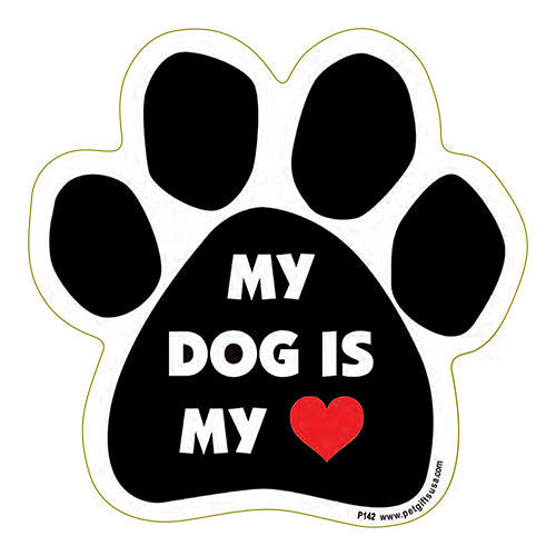 My Dog Is My Heart Love Dog Paw Magnet