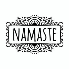 Namaste Yoga Mandala Tribal Vinyl Car Sticker