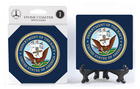 United States US Navy Stone Drink Coaster