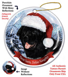 Newfoundland Newfie Howliday Dog Christmas Ornament