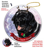 Newfoundland Newfie Howliday Dog Christmas Ornament