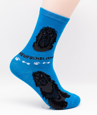 Newfoundland Newfie Socks Dog Breed Foozy Novelty Socks