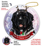 Newfoundland Landseer Newfie Howliday Dog Christmas Ornament