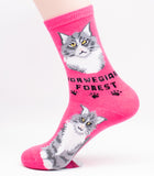 Norwegian Forest Socks Cat Breed Foozy Novelty Socks