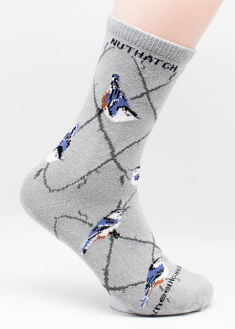Nuthatch Bird Novelty Socks