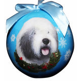 Old English Sheepdog Shatterproof Dog Breed Christmas Ornament