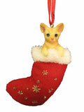 Santa's Little Pals Orange Tabby Cat Christmas Ornament