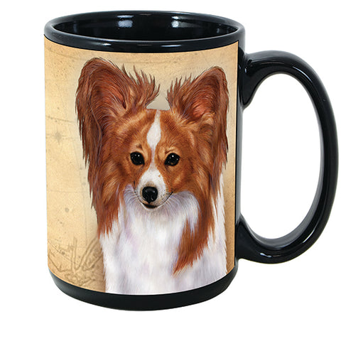 Faithful Friends Papillon Red Dog Breed Coffee Mug