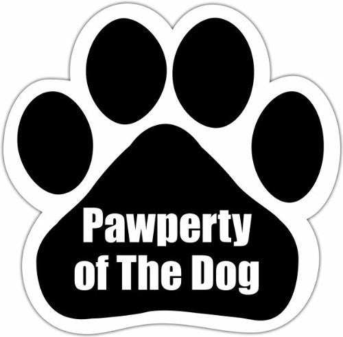 Pawperty Of The Dog Paw Magnet