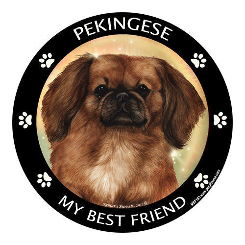 Pekingese My Best Friend Dog Breed Magnet