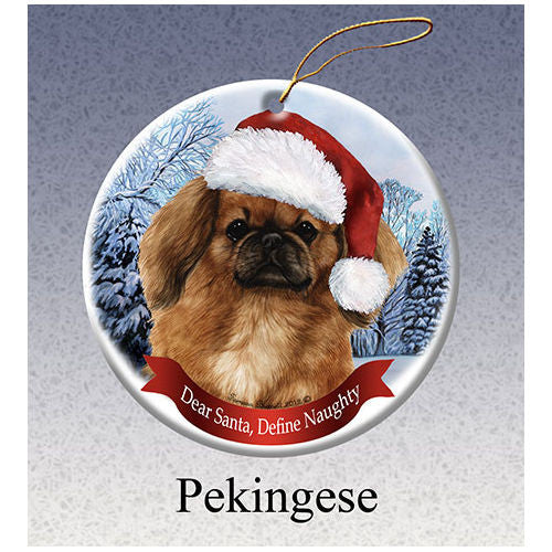 Pekingese Howliday Dog Christmas Magnet