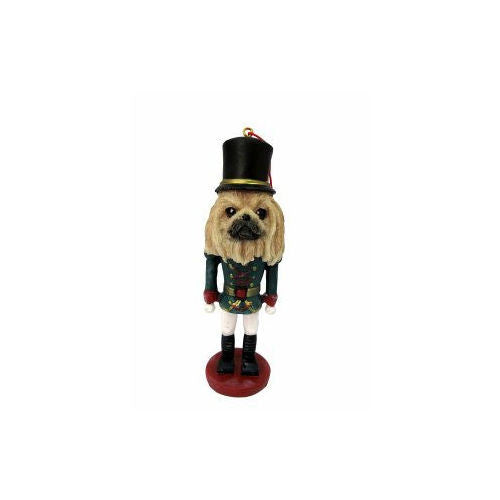 Pekingese Dog Toy Soldier Nutcracker Christmas Ornament