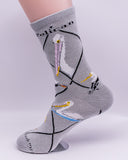 Pelican Bird Novelty Socks Gray