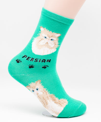 Persian Socks Cat Breed Foozy Novelty Socks