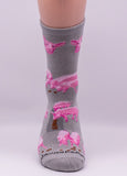 Pigs All Over Farm Animal Novelty Socks Gray
