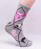 Pigs Farm Animal Novelty Socks Gray