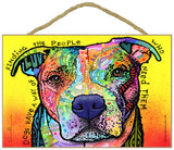 Pit Bull Dogs Have A Way Of Finding The People That Need Them Dean Russo Wood Dog Sign