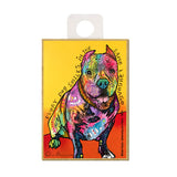 Pit Bull Every Dog Smiles In The Same Language Dean Russo Wood Dog Magnet