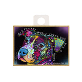 Pit Bull In A Perfect World Every Dog Has A Home Dean Russo Wood Dog Magnet
