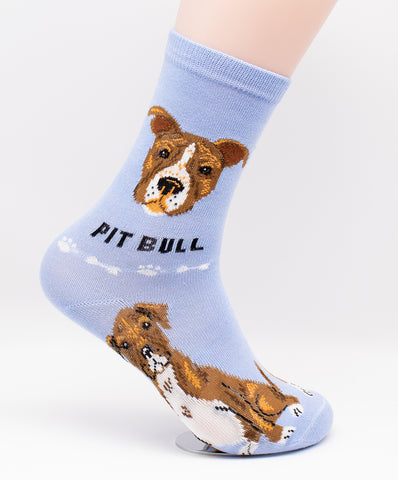 Pit Bull Socks Dog Breed Foozy Novelty Socks
