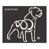 K Line Pit Bull Dog Window Decal Tattoo