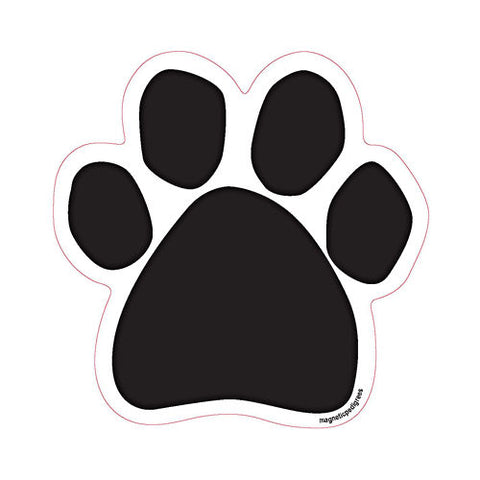 Plain Blank Dog Paw Magnet