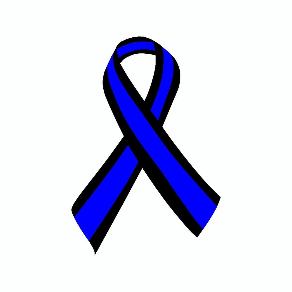 Police Support Ribbon Vinyl Car Sticker | Doggy Style Gifts