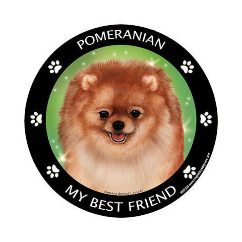 Pomeranian My Best Friend Dog Breed Magnet