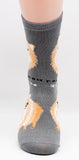 Pomeranian Socks Dog Breed Foozy Novelty Socks