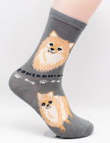 Pomeranian Socks Dog Breed Foozy Novelty Socks