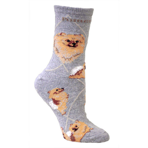 Pomeranian Dog Breed Novelty Socks