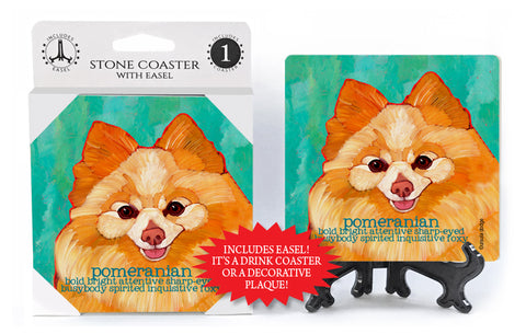 Pomeranian Dog Ursula Dodge Drink Coaster