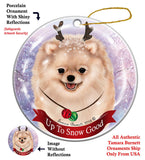 Pomeranian Howliday Dog Christmas Ornament