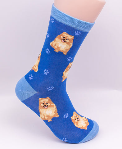 Pomeranian Dog Breed Novelty Socks