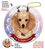 Poodle Apricot Howliday Dog Christmas Ornament