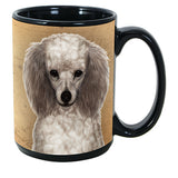 Faithful Friends Poodle Silver Dog Breed Coffee Mug