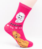 Poodle Socks Dog Breed Foozy Novelty Socks