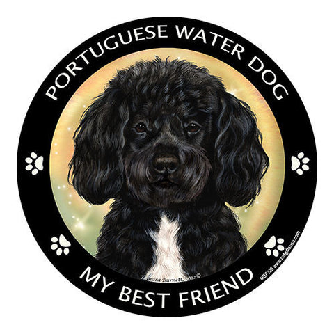 Portuguese Water Dog Black My Best Friend Dog Breed Magnet